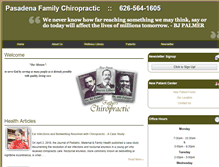 Tablet Screenshot of pasadenafamilychiro.com